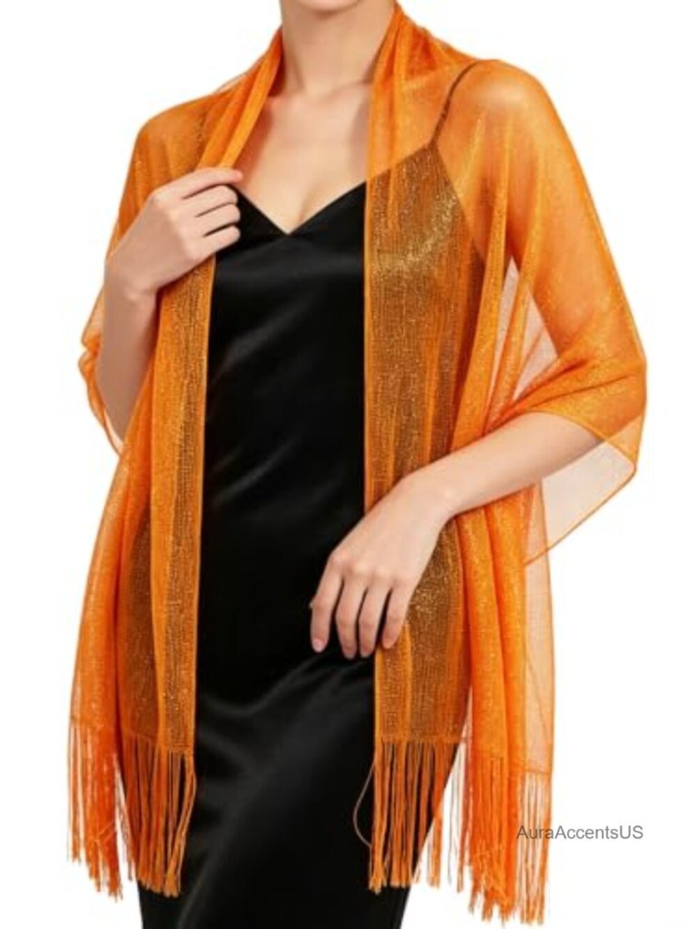 Sparkly Sheer Shrug with Buttons for Women's Evening Dresses